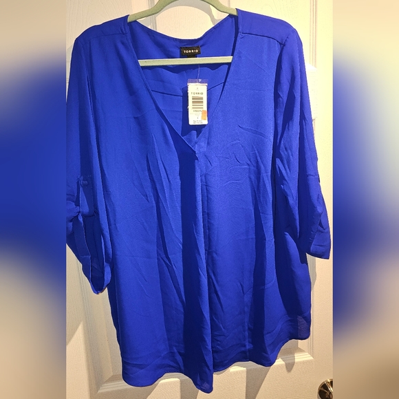 Blue torrid blouse - Picture 2 of 4